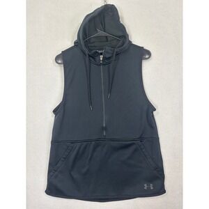 Under Armour Storm ColdGear Sleeveless Hoodie Small Loose Fit Athletic
